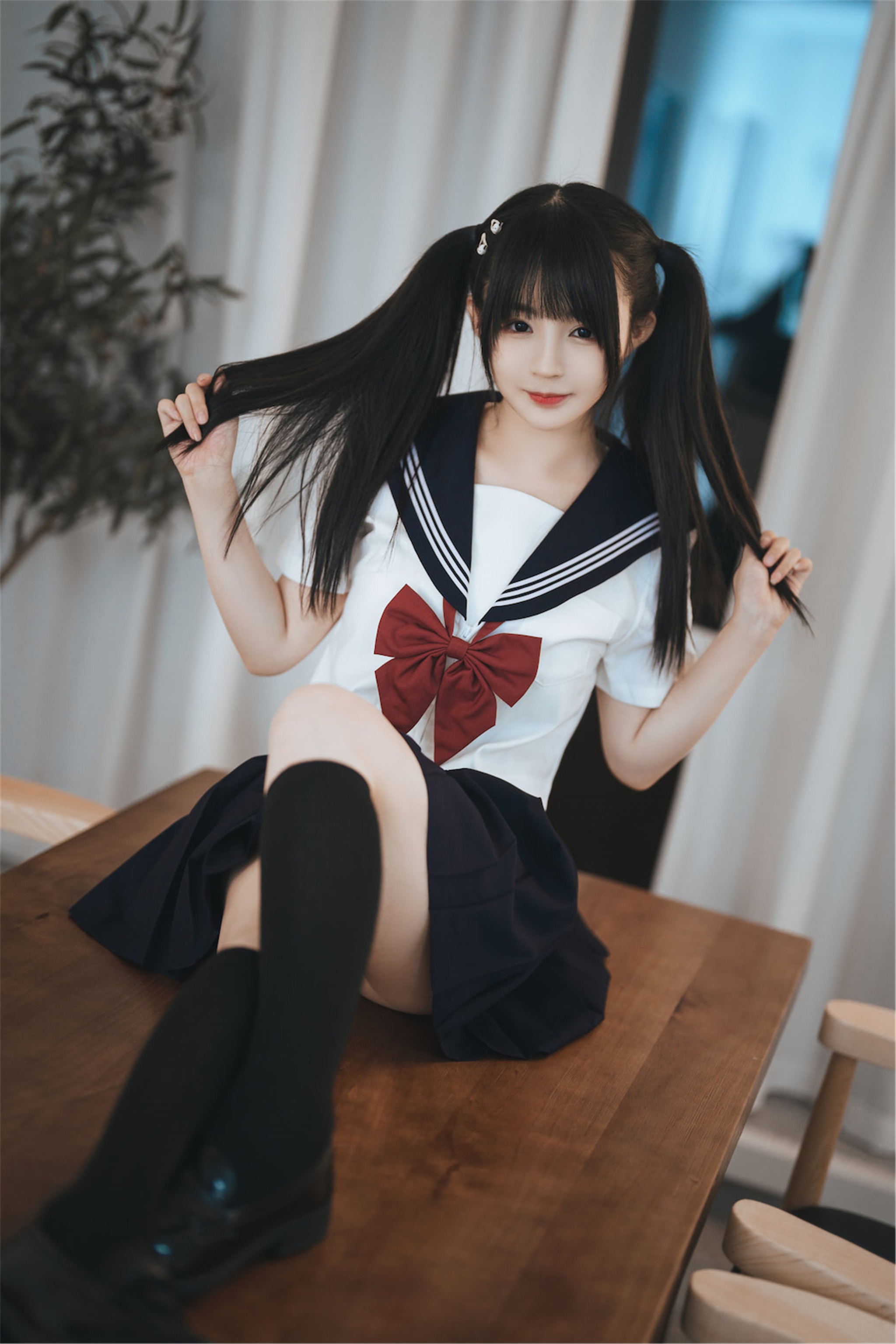 桜井宁宁 - NO.067 双马尾JK [70P]-XikXak
